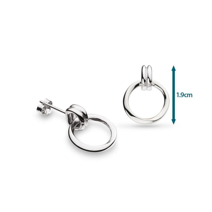 Kit Heath Silver Bevel Unity Drop Earrings - MococoKit Heath41172RP5038159167867Earrings
