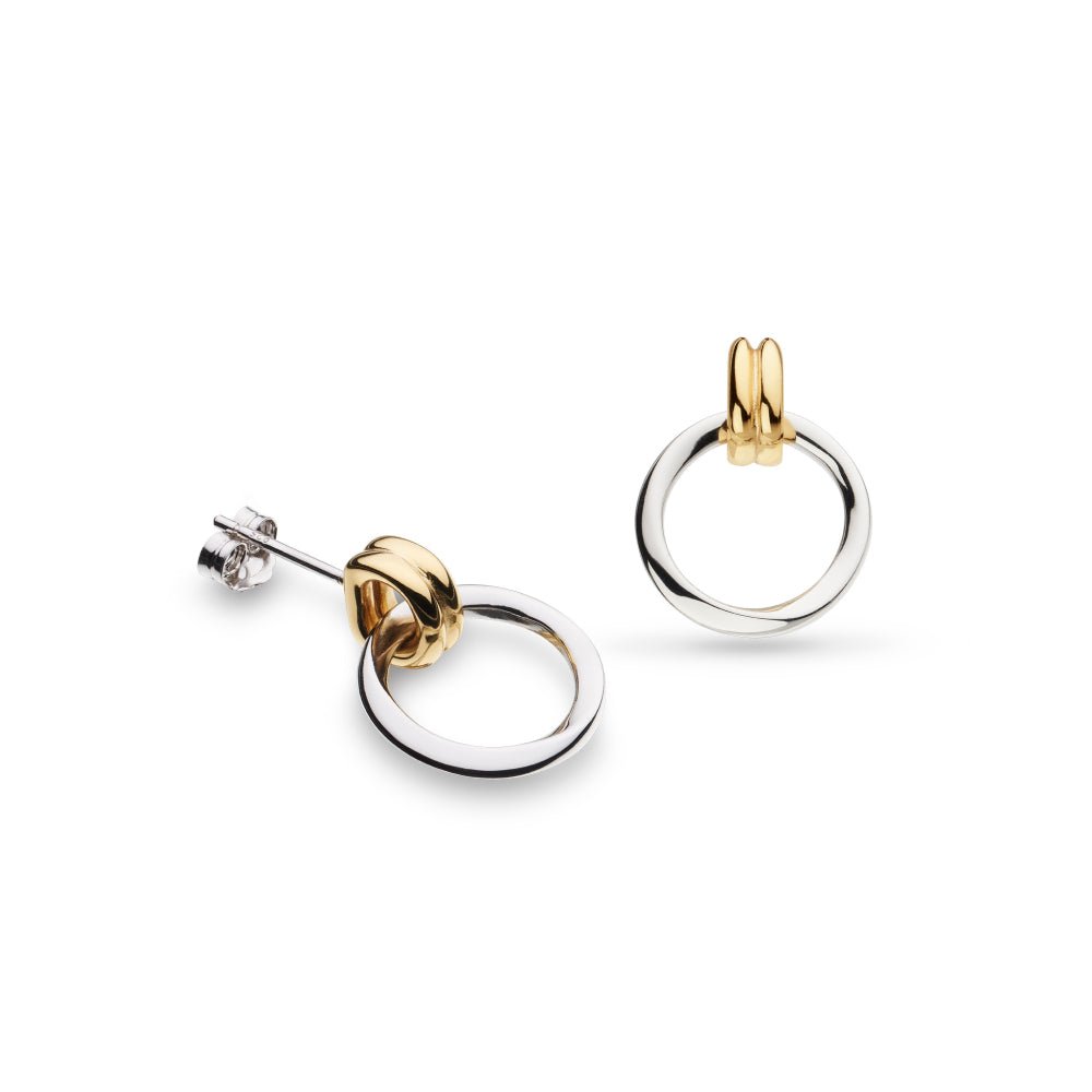 Kit Heath Silver Bevel Unity Golden Drop Earrings - MococoKit Heath41172GRP5038159167850Earrings
