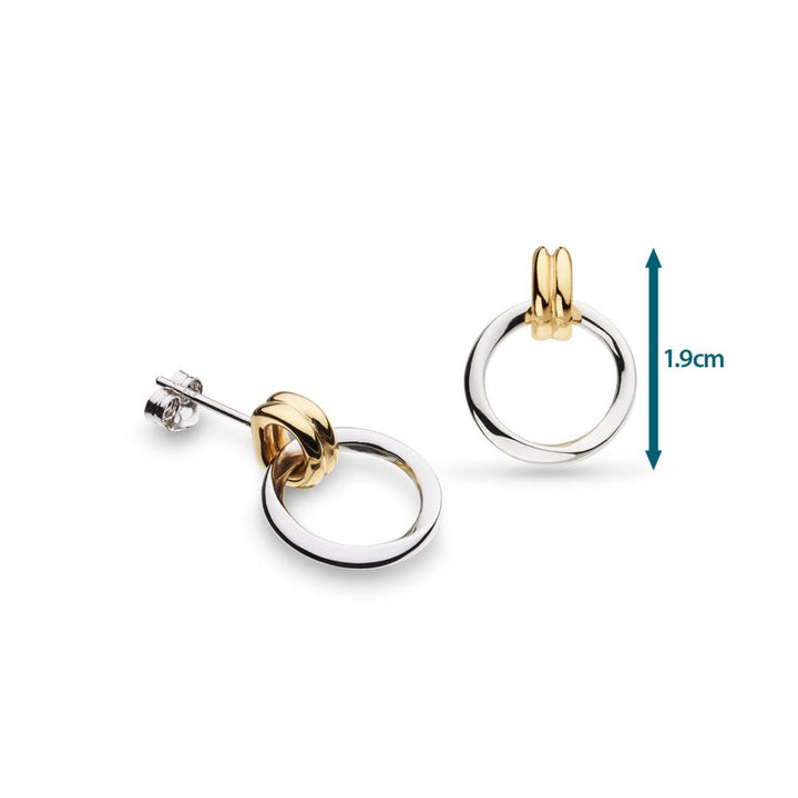Kit Heath Silver Bevel Unity Golden Drop Earrings - MococoKit Heath41172GRP5038159167850Earrings