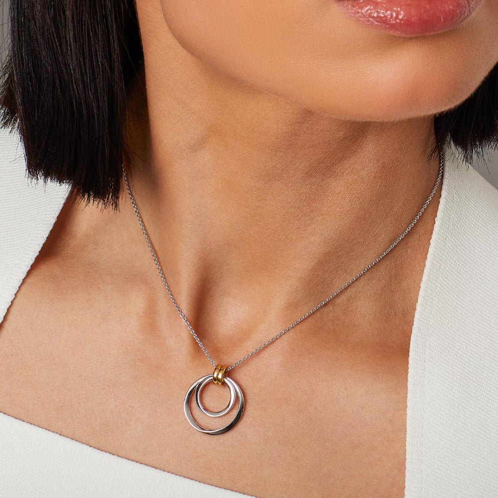 Kit Heath Silver Bevel Unity Golden Duo Necklace - MococoKit Heath91172GRP5038159167935Necklaces