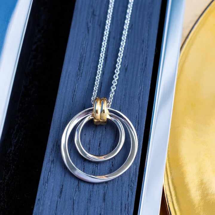 Kit Heath Silver Bevel Unity Golden Duo Necklace - MococoKit Heath91172GRP5038159167935Necklaces
