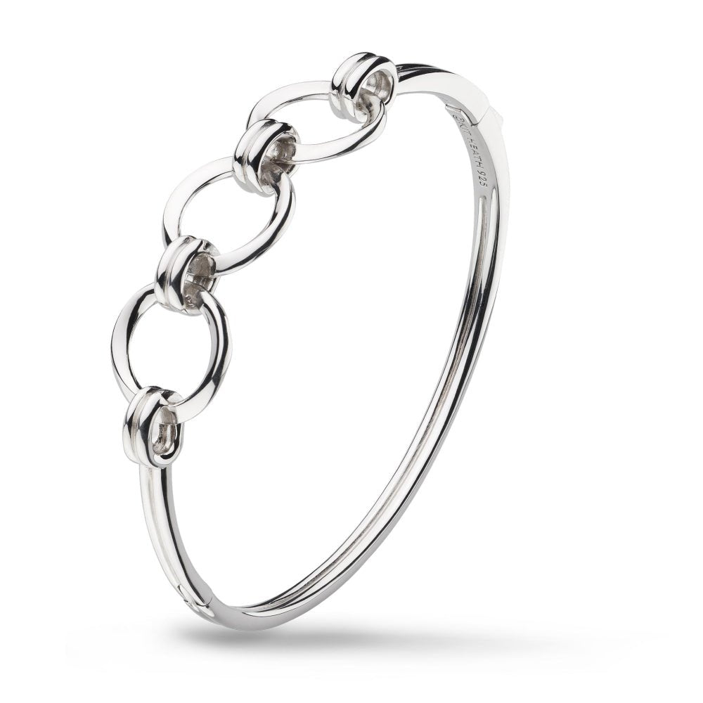 Kit Heath Silver Bevel Unity Hinged Bangle - MococoKit Heath71174RP5038159167881Bracelets