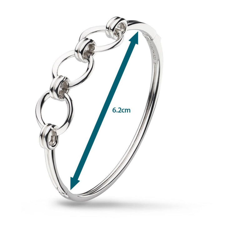Kit Heath Silver Bevel Unity Hinged Bangle - MococoKit Heath71174RP5038159167881Bracelets