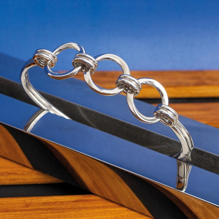 Kit Heath Silver Bevel Unity Hinged Bangle - MococoKit Heath71174RP5038159167881Bracelets