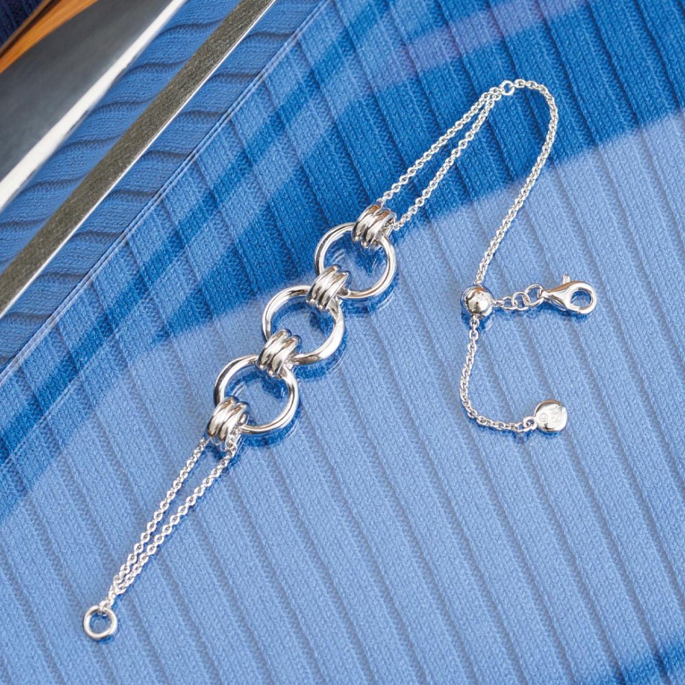 Kit Heath Silver Bevel Unity Slider Bracelet - MococoKit Heath71173RP5038159167874Bracelets