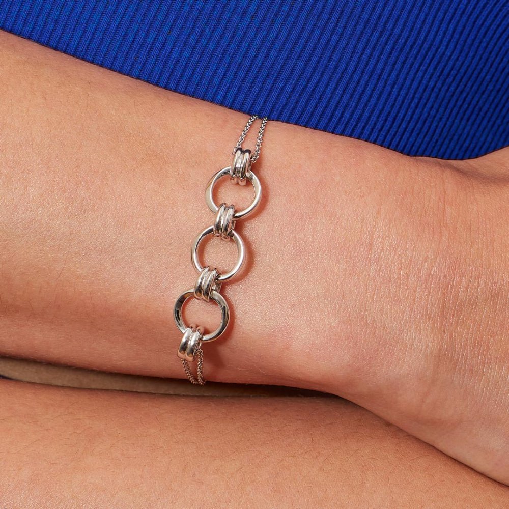 Kit Heath Silver Bevel Unity Slider Bracelet - MococoKit Heath71173RP5038159167874Bracelets
