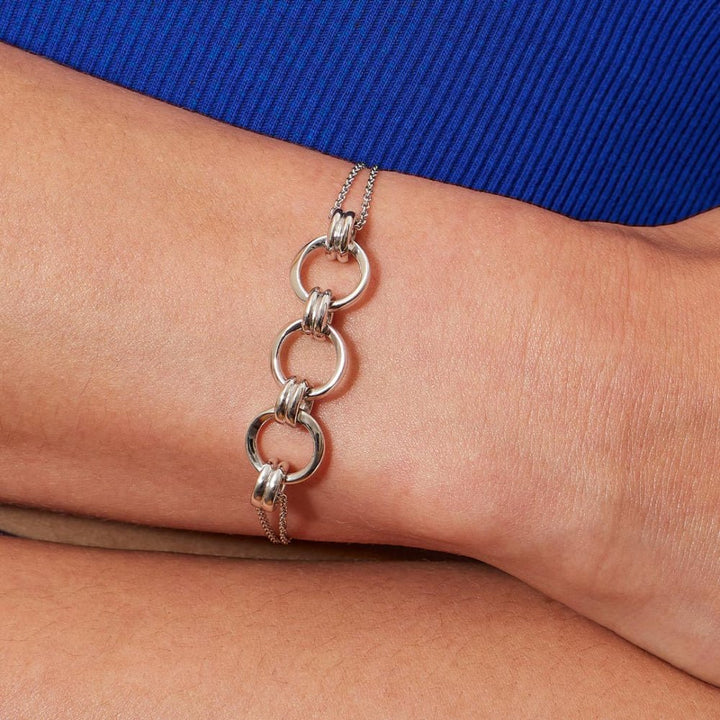 Kit Heath Silver Bevel Unity Slider Bracelet - MococoKit Heath71173RP5038159167874Bracelets
