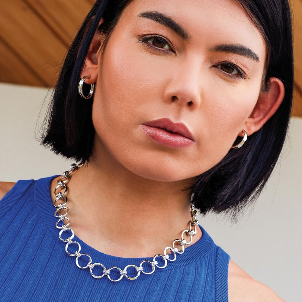 Kit Heath Silver Bevel Unity Statemen Necklace - MococoKit Heath91881RP5038159167904Necklaces
