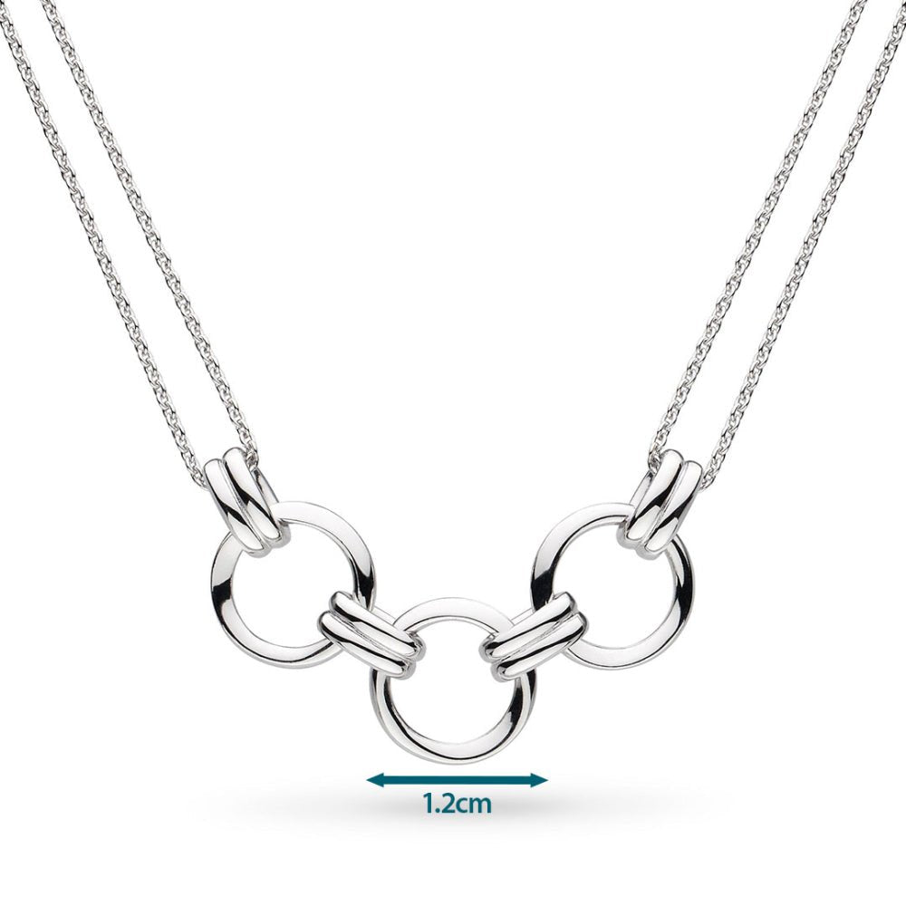 Kit Heath Silver Bevel Unity Twin Chain Necklace - MococoKit Heath91173RP5038159167911Necklaces