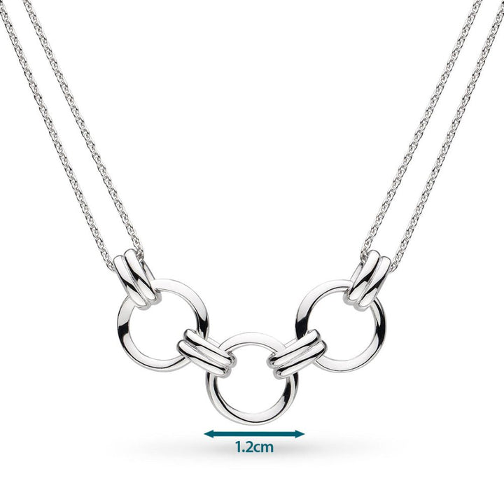 Kit Heath Silver Bevel Unity Twin Chain Necklace - MococoKit Heath91173RP5038159167911Necklaces