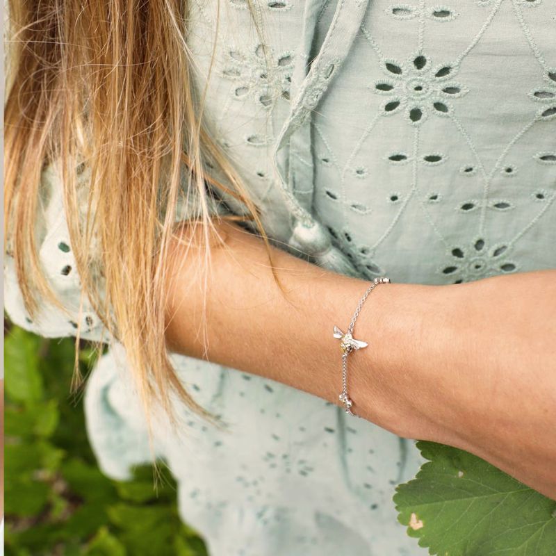 Kit Heath Silver Blossom Flyte Honey Bee Station Bracelet - MococoKit Heath70338GRP5038159163500Bracelets