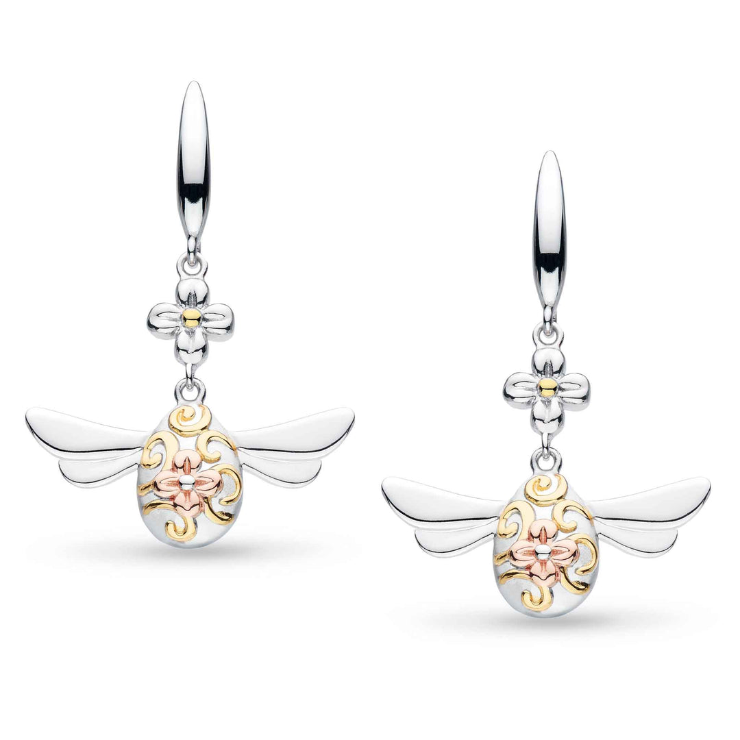Kit Heath Silver Blossom Flyte Queen Honey Bee Earrings - MococoKit Heath60342GRG5038159158810Earrings