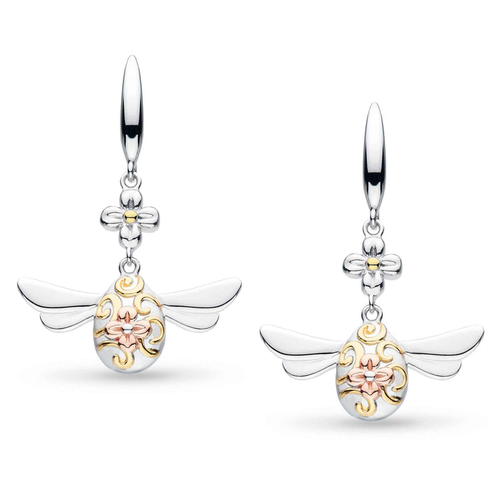 Kit Heath Silver Blossom Flyte Queen Honey Bee Earrings - MococoKit Heath60342GRG5038159158810Earrings