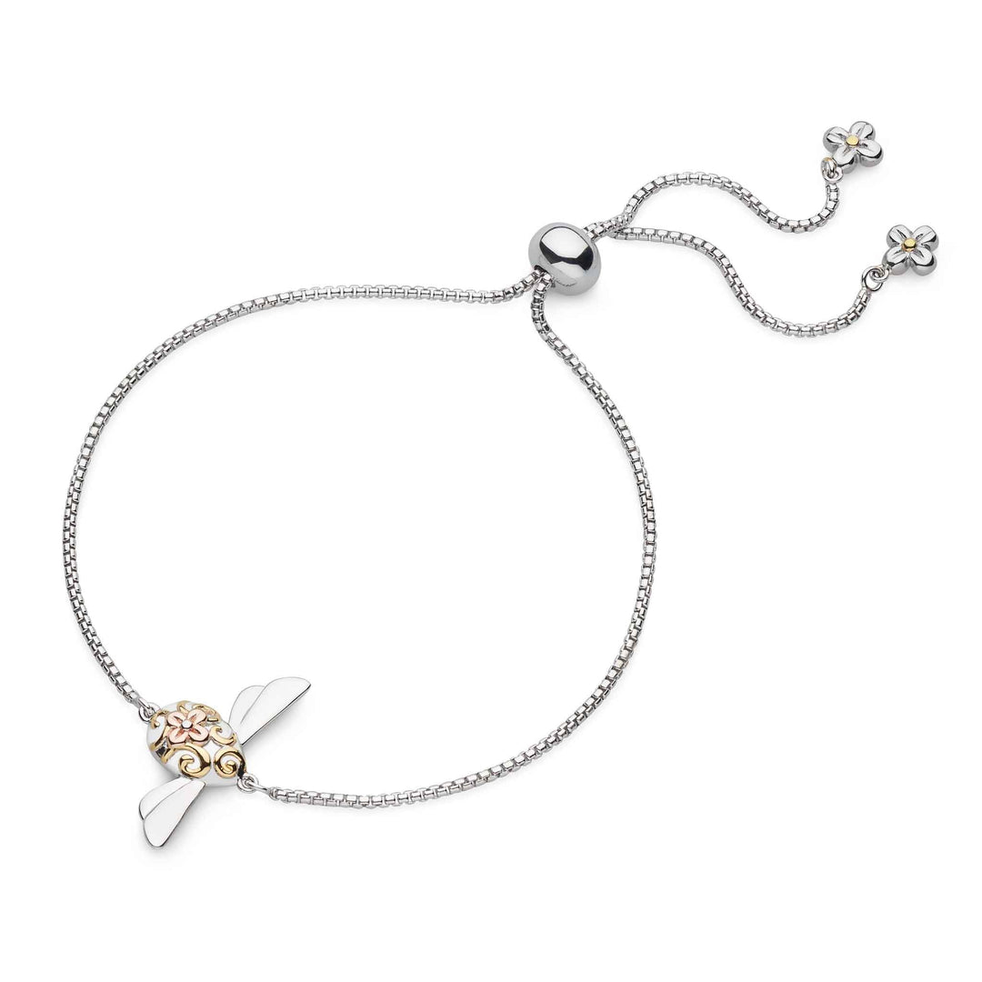 Kit Heath Silver Blossom Flyte Queen Honey Bee Toggle Bracelet - MococoKit Heath70342GRG5038159158827Bracelets
