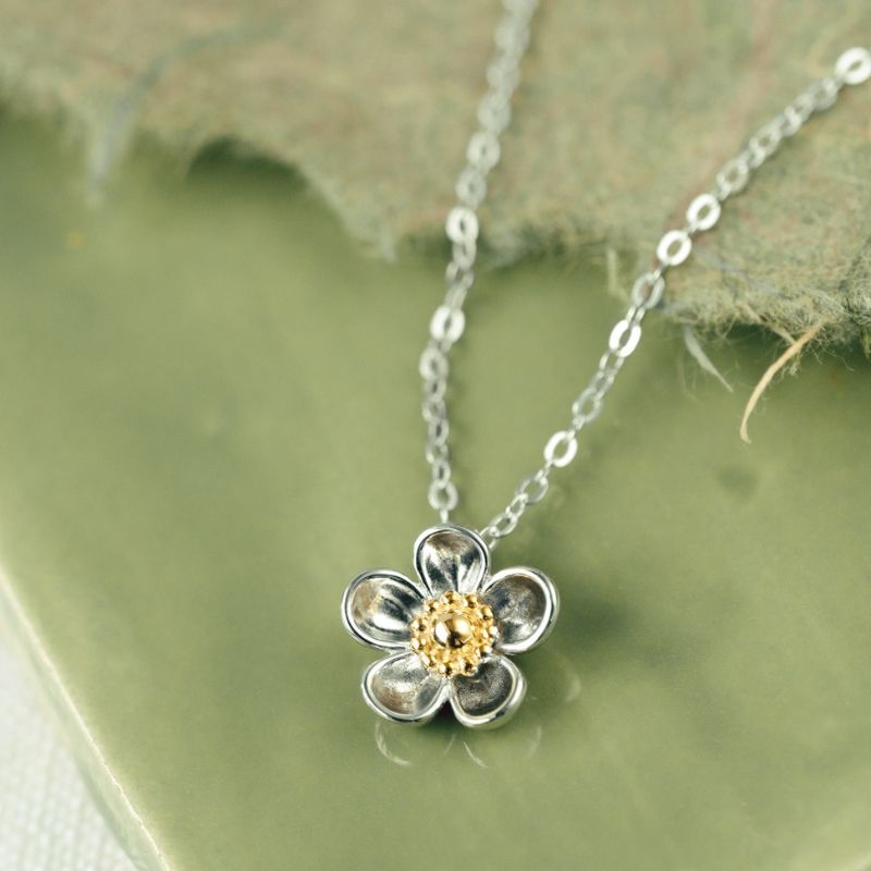 Kit Heath Silver Blossom Wood Rose Necklace - MococoKit Heath90308GRP5038159160431Necklaces