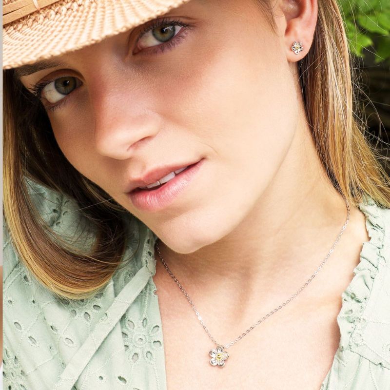 Kit Heath Silver Blossom Wood Rose Necklace - MococoKit Heath90308GRP5038159160431Necklaces