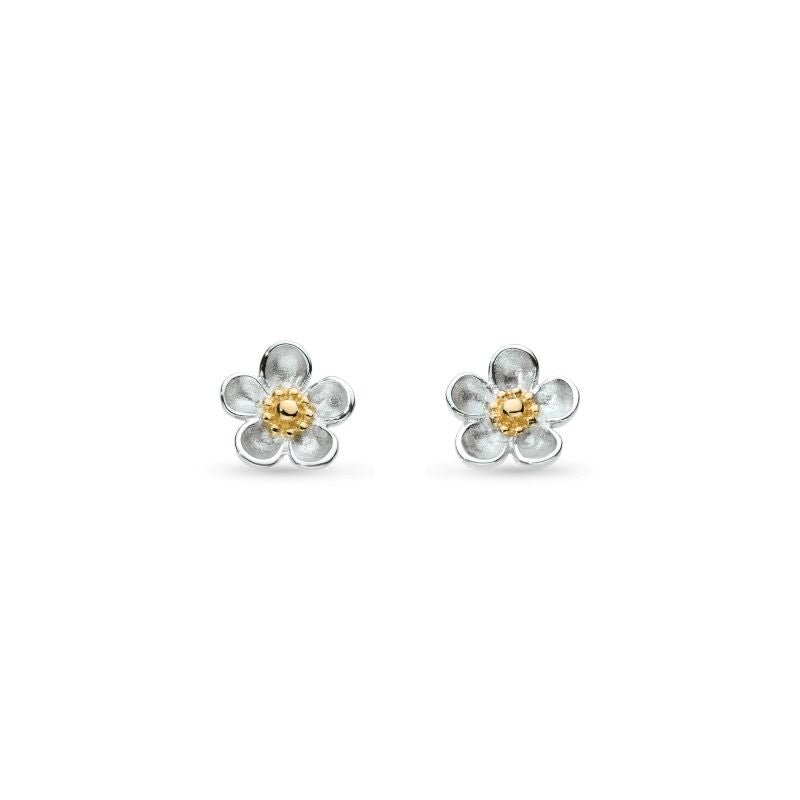 Kit Heath Silver Blossom Wood Rose Stud Earrings - MococoKit Heath30305GRP5038159160424Earrings