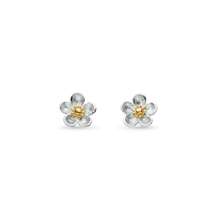 Kit Heath Silver Blossom Wood Rose Stud Earrings - MococoKit Heath30305GRP5038159160424Earrings