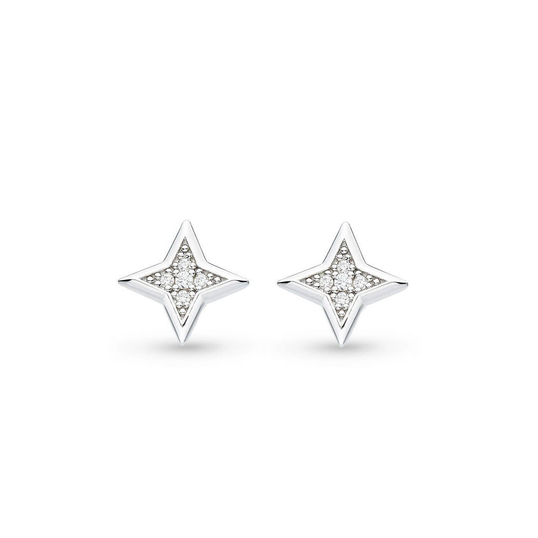 Kit Heath Silver Celeste Astoria Starburst Pave Earrings - MococoKit Heath30411CZ5038159157394Earrings