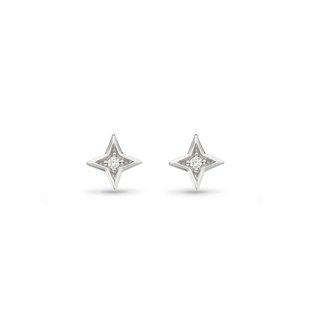 Kit Heath Silver Celeste Astoria Starburst Pave Mini Earrings - MococoKit Heath30410CZ5038159159695Earrings