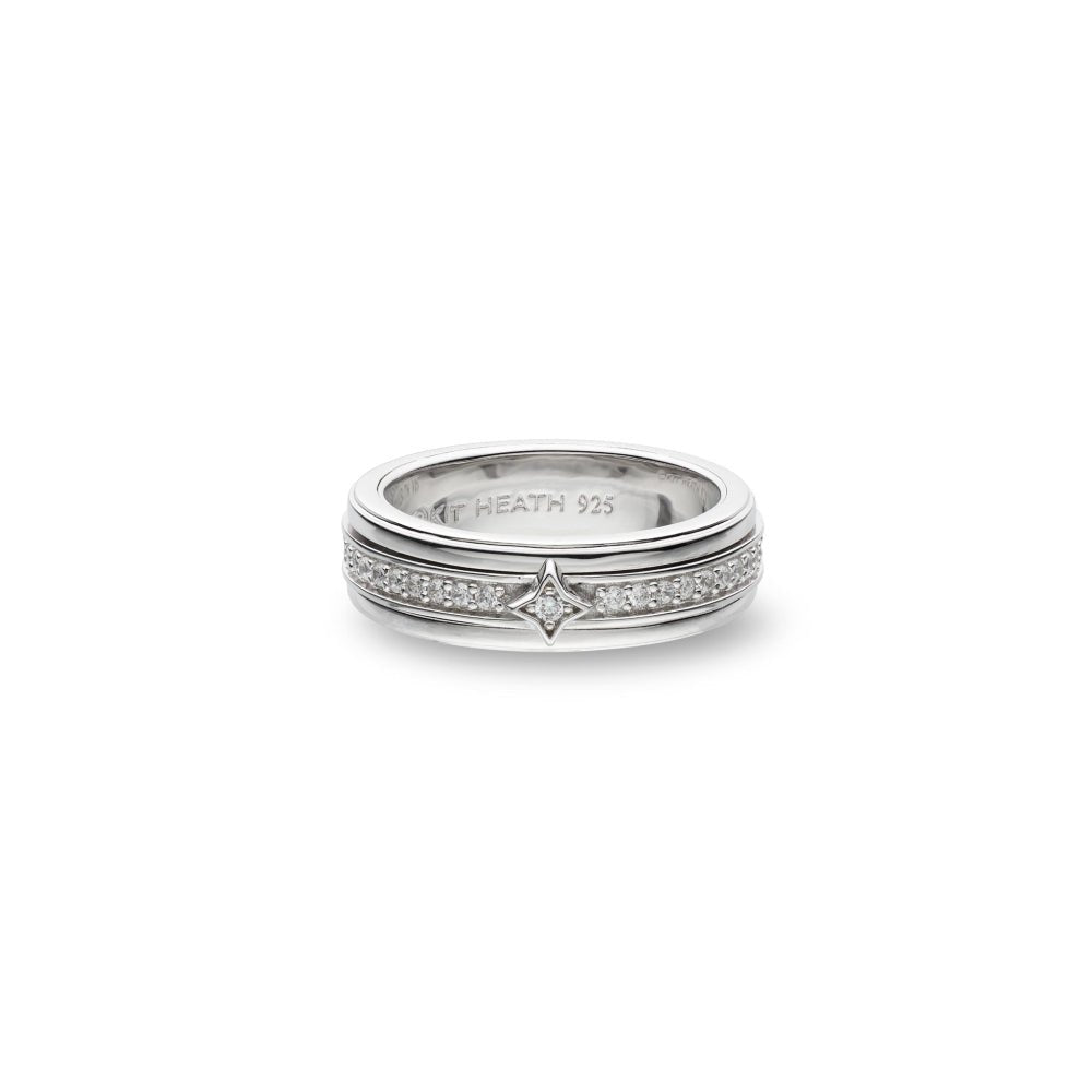 Kit Heath Silver Celeste Astoria Starburst Spinning Ring - MococoKit Heath10496CZ/L5038159167317Rings