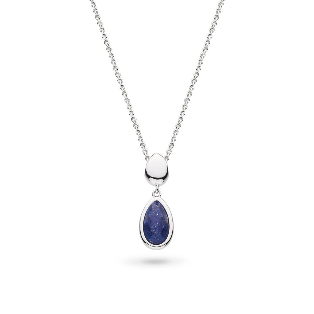 Kit Heath Silver Coast Pebble Azure Due Droplet Necklace - MococoKit Heath90173LP5038159167515Necklaces