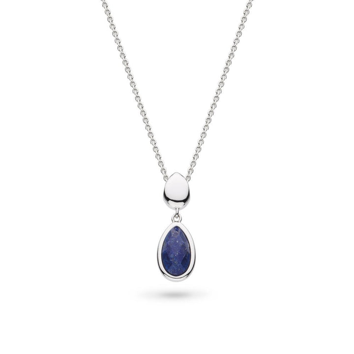 Kit Heath Silver Coast Pebble Azure Due Droplet Necklace - MococoKit Heath90173LP5038159167515Necklaces