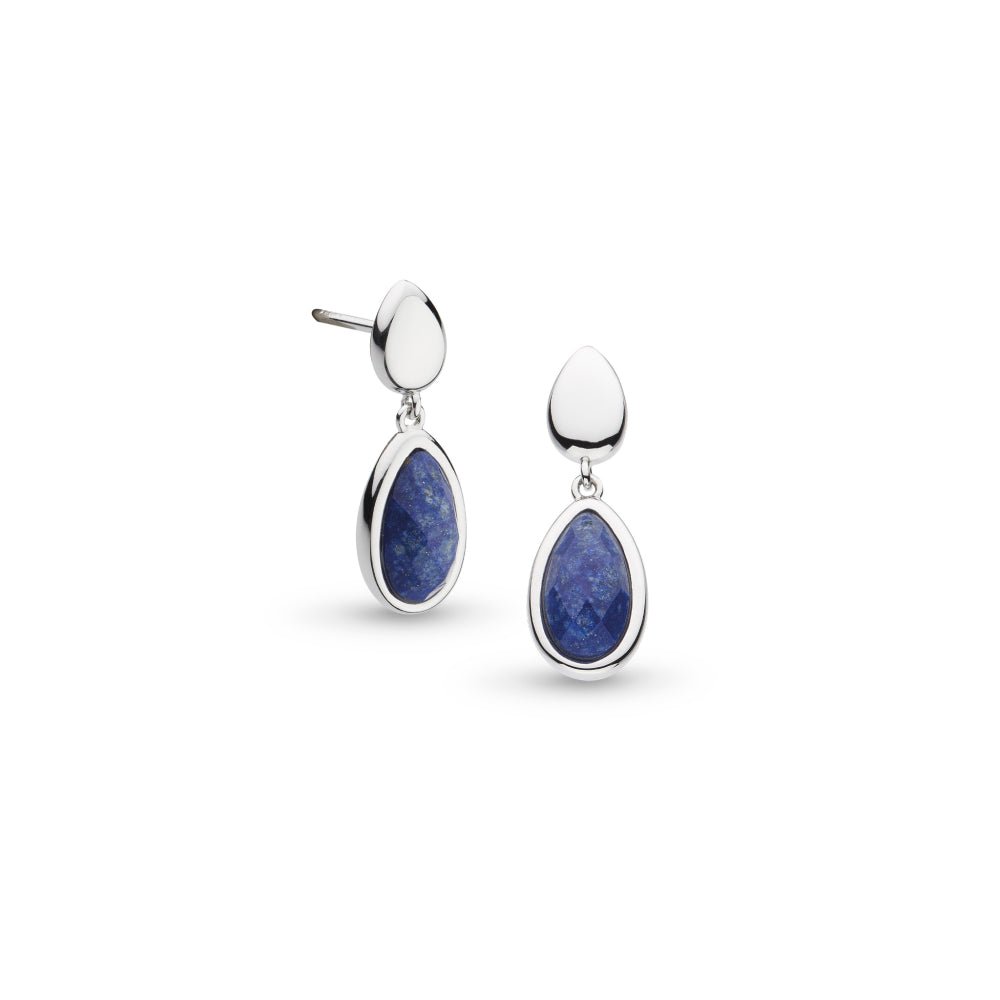 Kit Heath Silver Coast Pebble Azure Duo Droplet Necklace - MococoKit Heath50173LP5038159167461Earrings