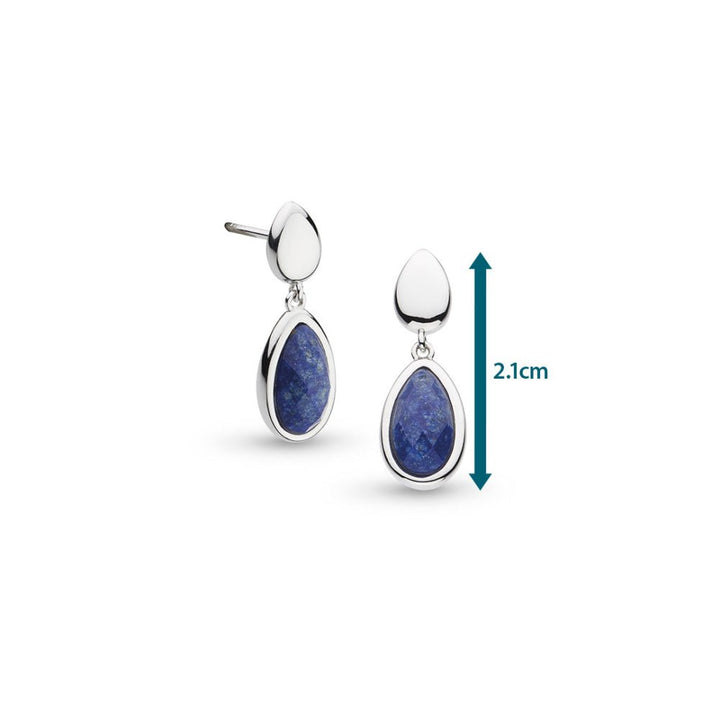 Kit Heath Silver Coast Pebble Azure Duo Droplet Necklace - MococoKit Heath50173LP5038159167461Earrings