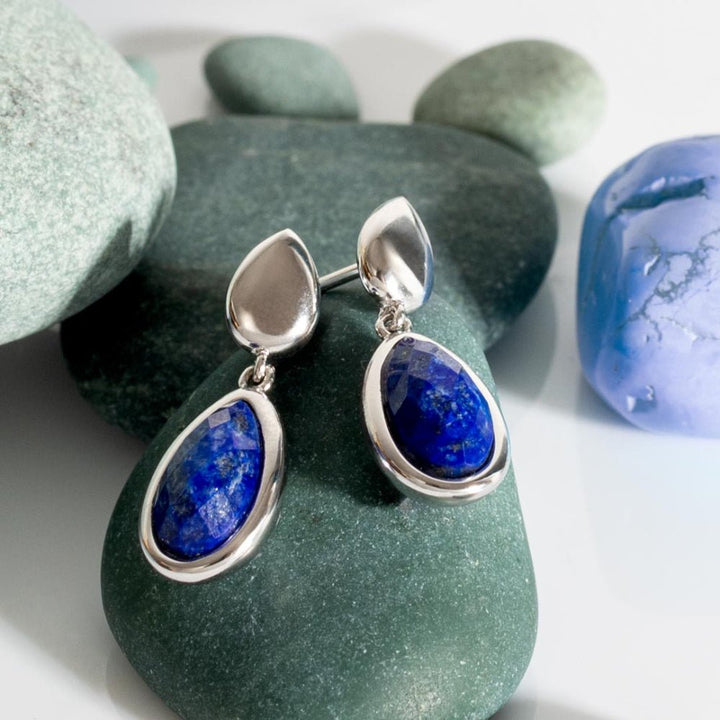 Kit Heath Silver Coast Pebble Azure Duo Droplet Necklace - MococoKit Heath50173LP5038159167461Earrings