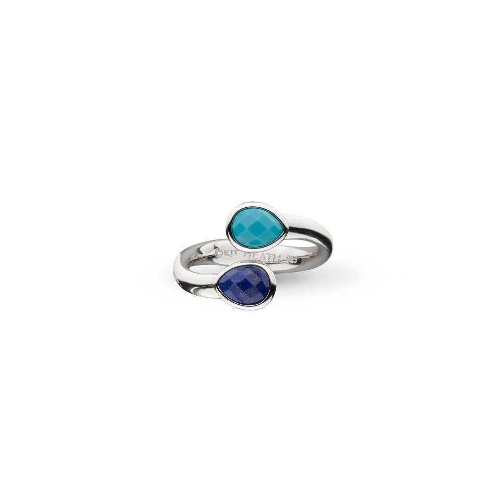 Kit Heath Silver Coast Pebble Azure Open Crossover Ring - MococoKit Heath10175LMG/L5038159167980Rings