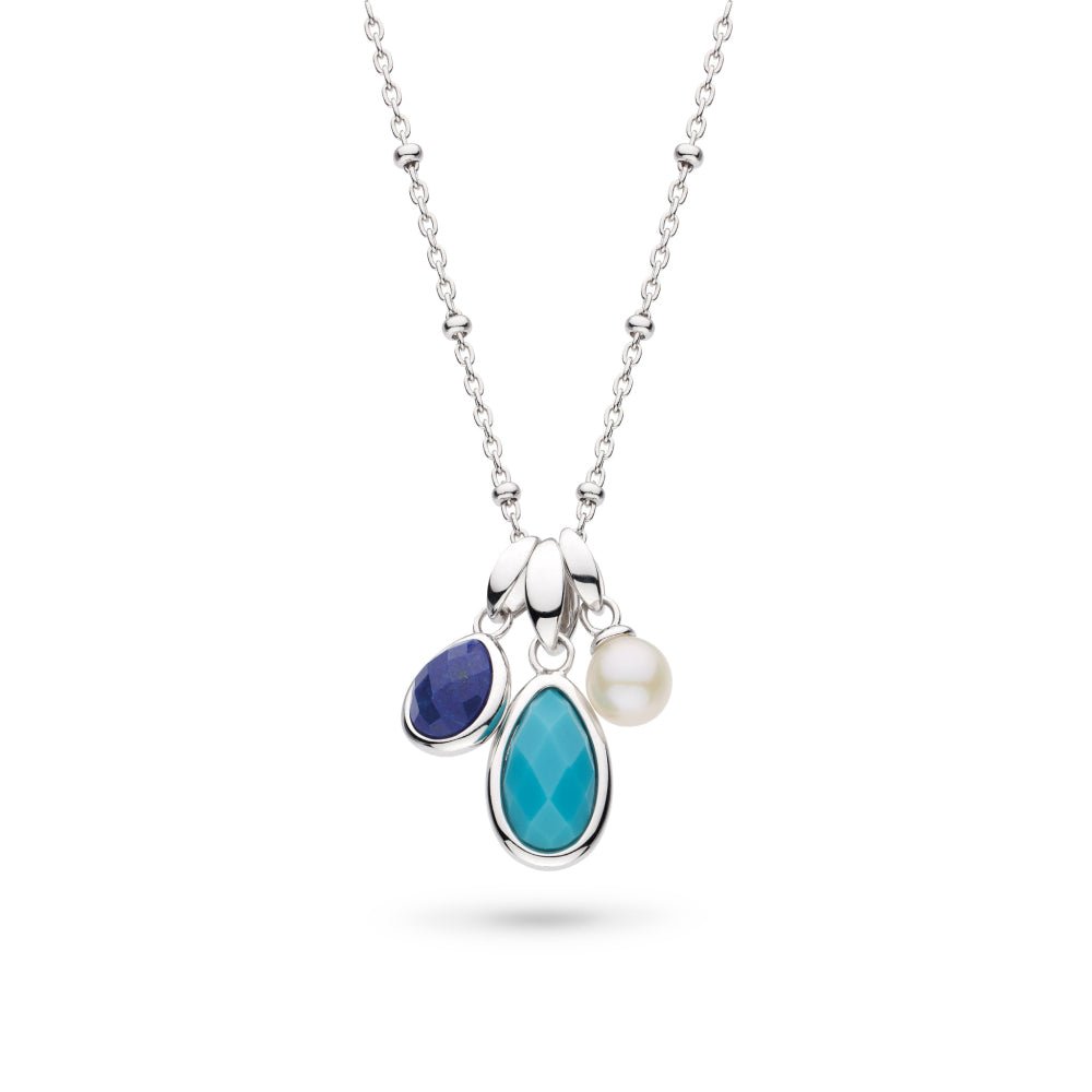 Kit Heath Silver Coast Pebble Azure Trio Pendant Necklace - MococoKit Heath90174LMGP5038159167522Necklaces
