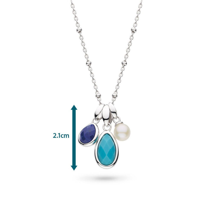 Kit Heath Silver Coast Pebble Azure Trio Pendant Necklace - MococoKit Heath90174LMGP5038159167522Necklaces