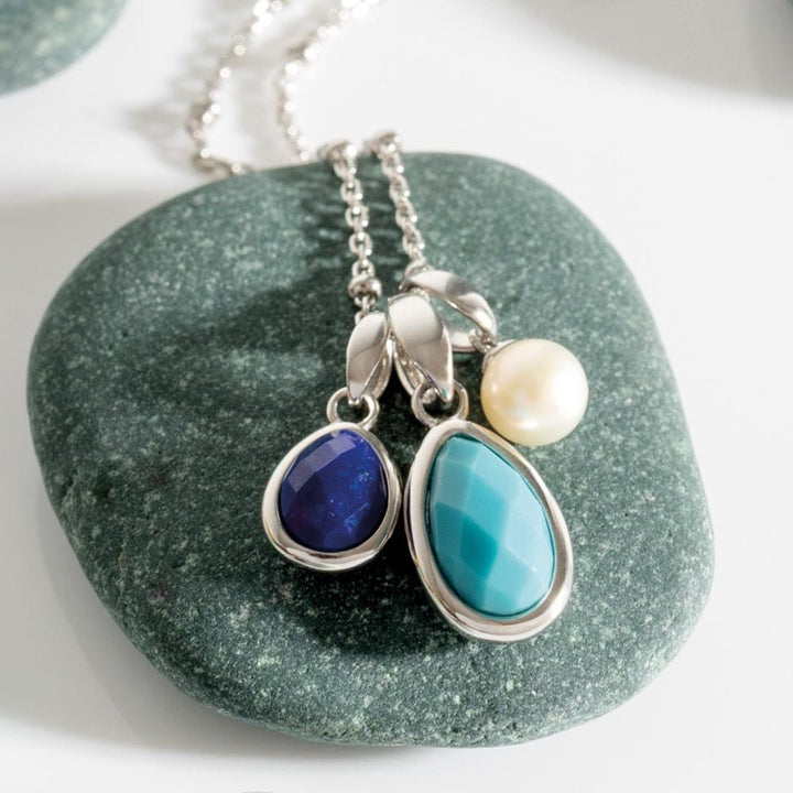 Kit Heath Silver Coast Pebble Azure Trio Pendant Necklace - MococoKit Heath90174LMGP5038159167522Necklaces