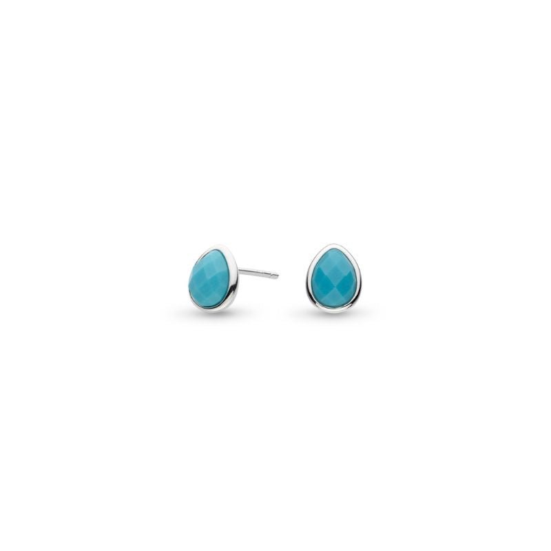 Kit Heath Silver Coast Pebble Azure Turquoise Gemstone Stud Earrings - MococoKit Heath30174MG5038159167447Earrings