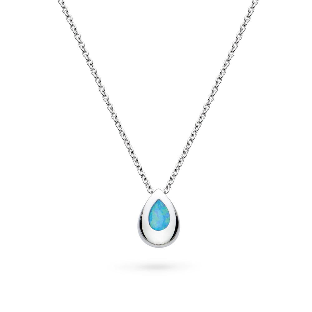 Kit Heath Silver Coast Pebble Blue Blue Opal (Syn) RP 18" Necklace image