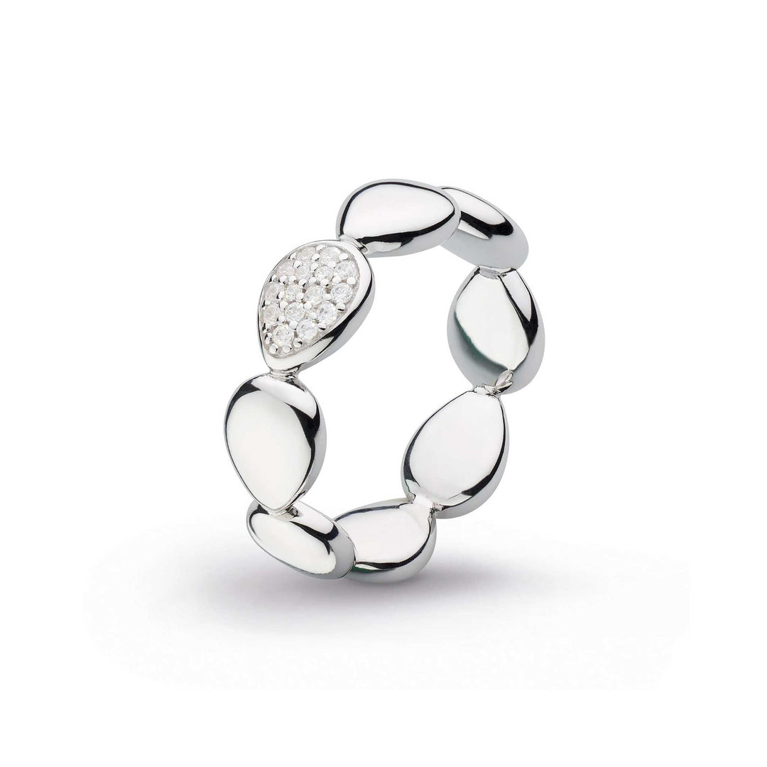 Kit Heath Silver Coast Pebble Glisten Pavé Ring - MococoKit Heath10188CZL5038159168802Rings