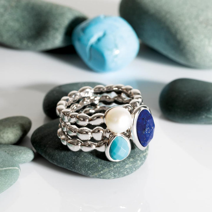 Kit Heath Silver Coast Pebble Pearl Ring - MococoKit Heath10165FPN5038159168840Rings