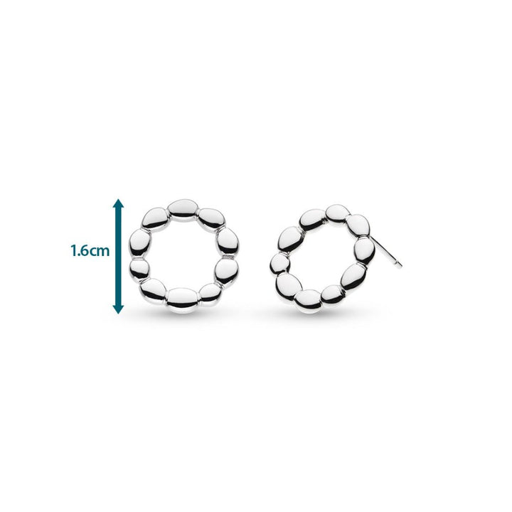 Kit Heath Silver Coast Pebble Ridge Circular Stud Earrings - MococoKit Heath40172RP5038159167706Earrings