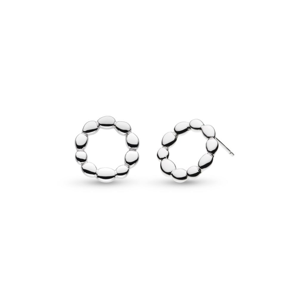 Kit Heath Silver Coast Pebble Ridge Circular Stud Earrings - MococoKit Heath40172RP5038159167706Earrings
