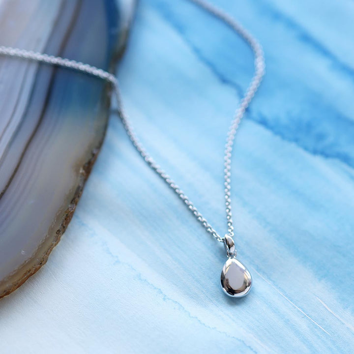 Kit Heath Silver Coast Pebbles Droplet Necklace - MococoKit Heath90185RP5038159163715Necklaces