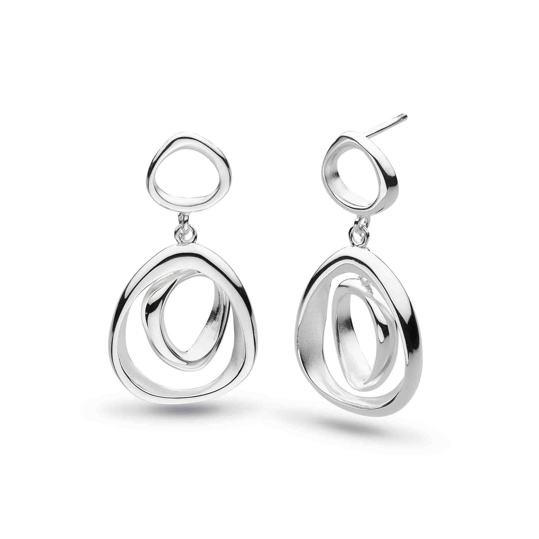 Kit Heath Silver Coast Shore Double Link Earrings - MococoKit Heath60055SRP5038159164279Earrings