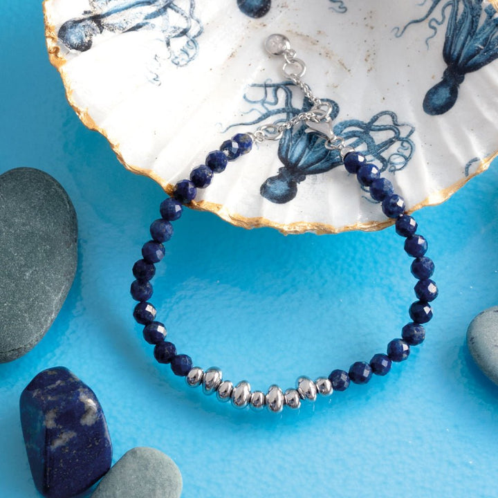Kit Heath Silver Coast Tumble Azure Beaded Bracelet - MococoKit Heath70176LP5038159167485Bracelets
