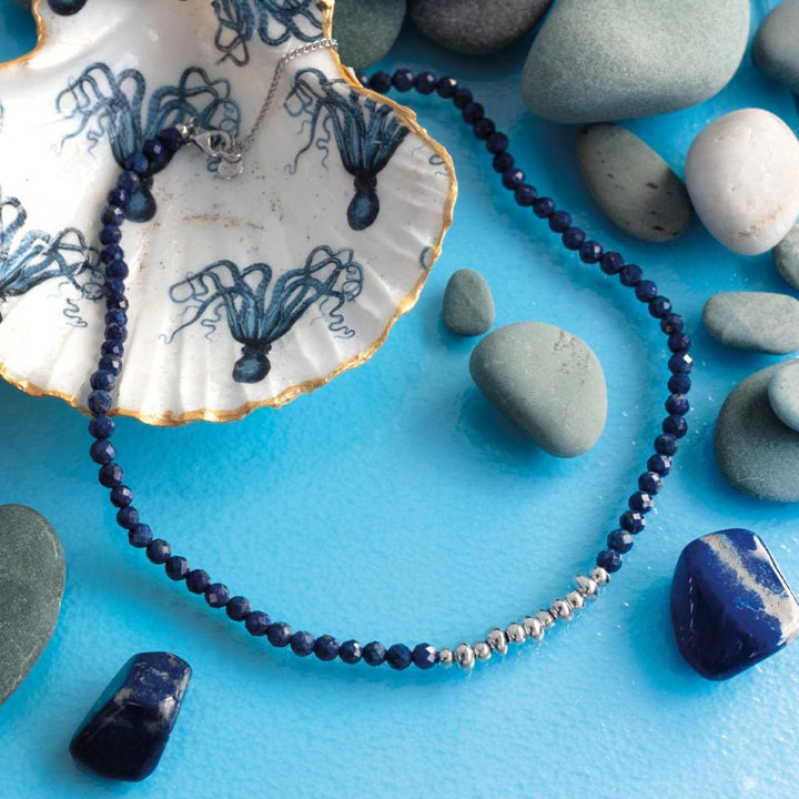 Kit Heath Silver Coast Tumble Azure Beaded Necklace - MococoKit Heath90176LP5038159167546Necklaces