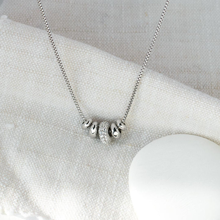 Kit Heath Silver Coast Tumble Glisten Pave Necklace - MococoKit Heath90161CZ5038159160363Necklaces