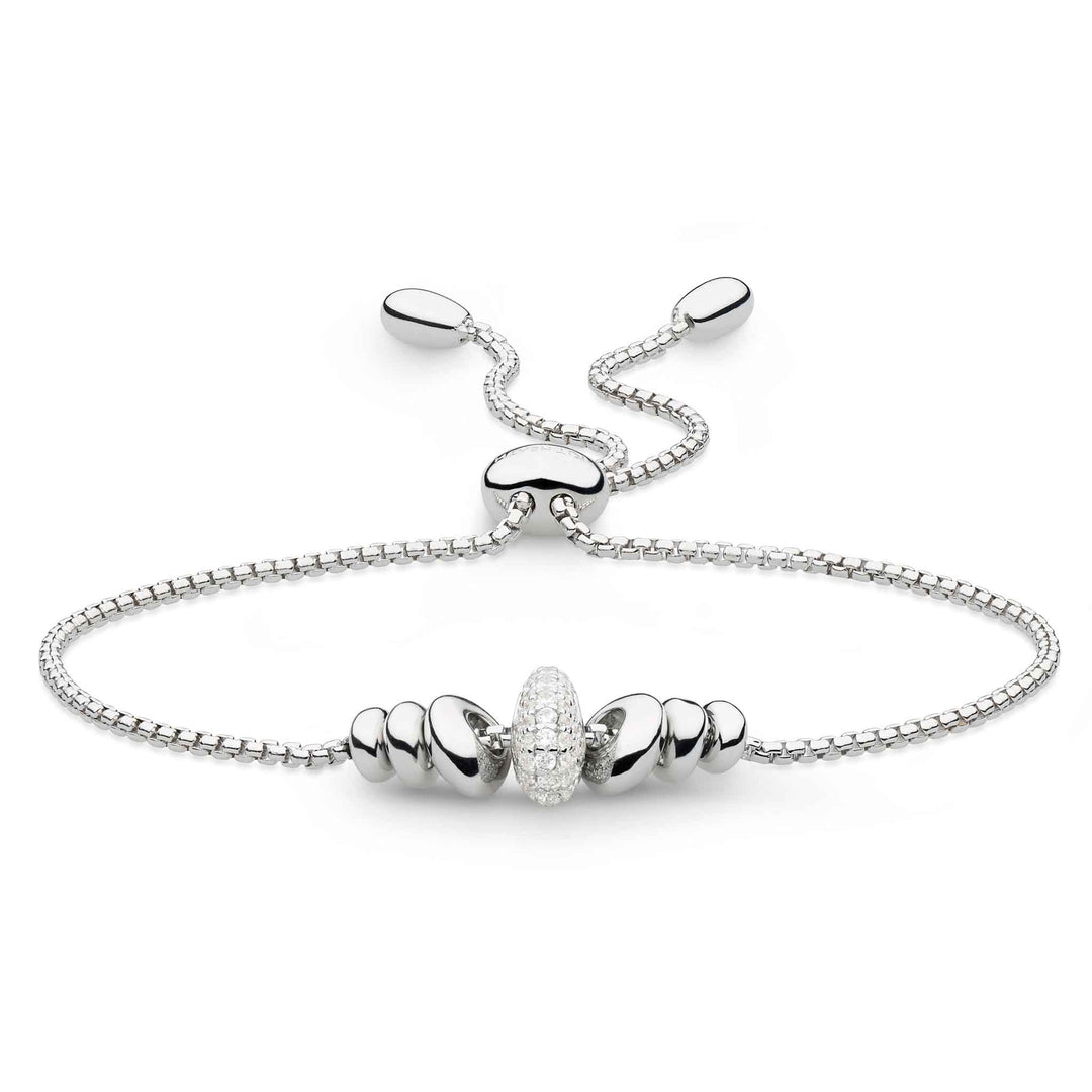 Kit Heath Silver Coast Tumble Glisten Pave Toggle Bracelet - MococoKit Heath70161CZ5038159160387Bracelets