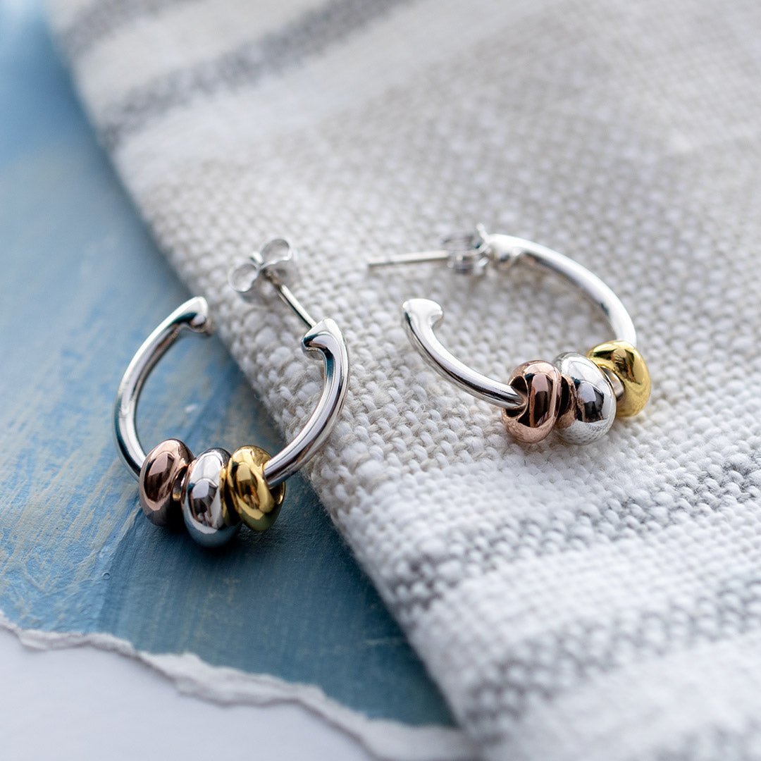 Kit Heath Silver Coast Tumble Golden Hoop Earrings - MococoKit Heath60195GRG5038159167263Earrings