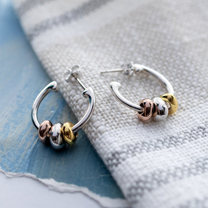 Kit Heath Silver Coast Tumble Golden Hoop Earrings - MococoKit Heath60195GRG5038159167263Earrings