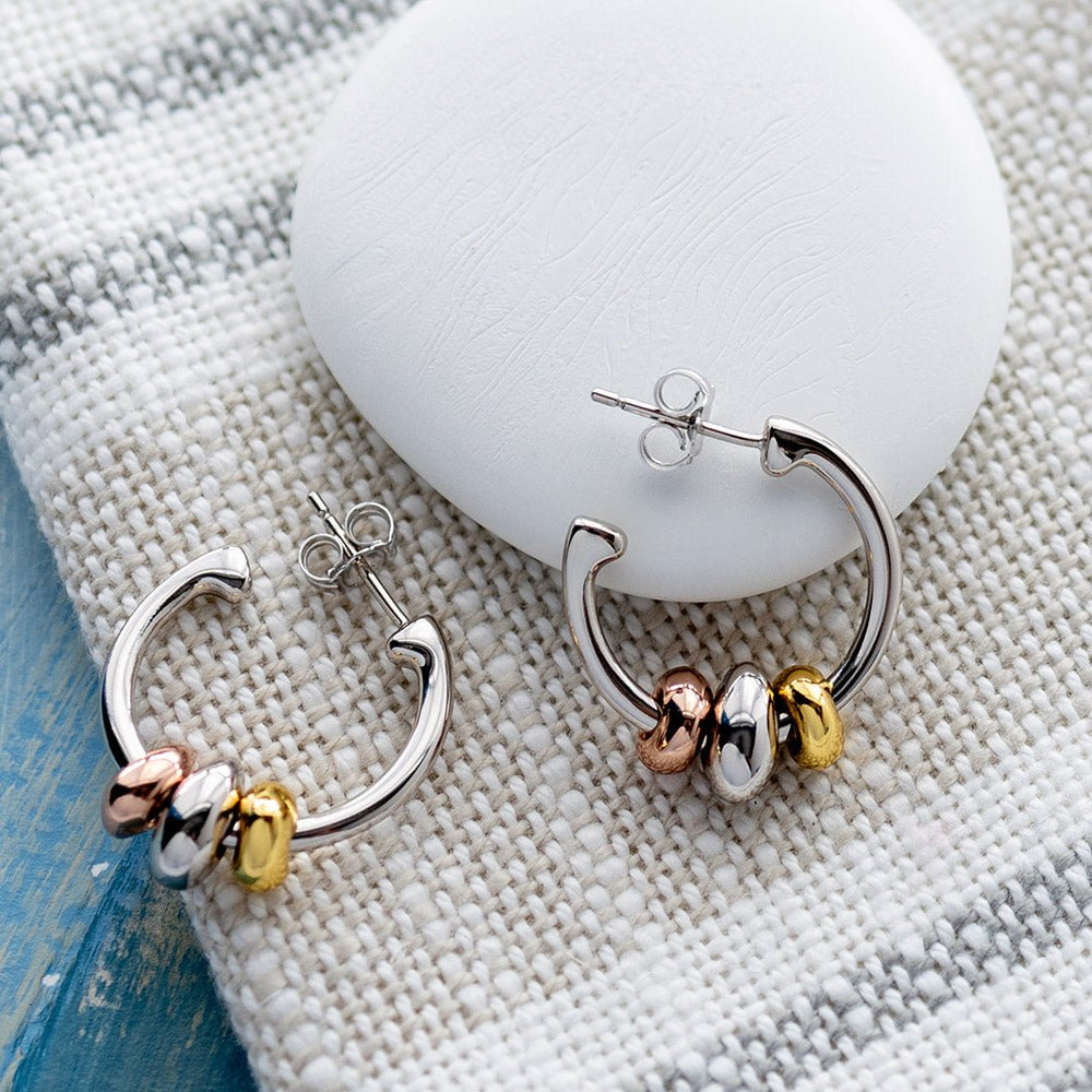 Kit Heath Silver Coast Tumble Golden Hoop Earrings - MococoKit Heath60195GRG5038159167263Earrings