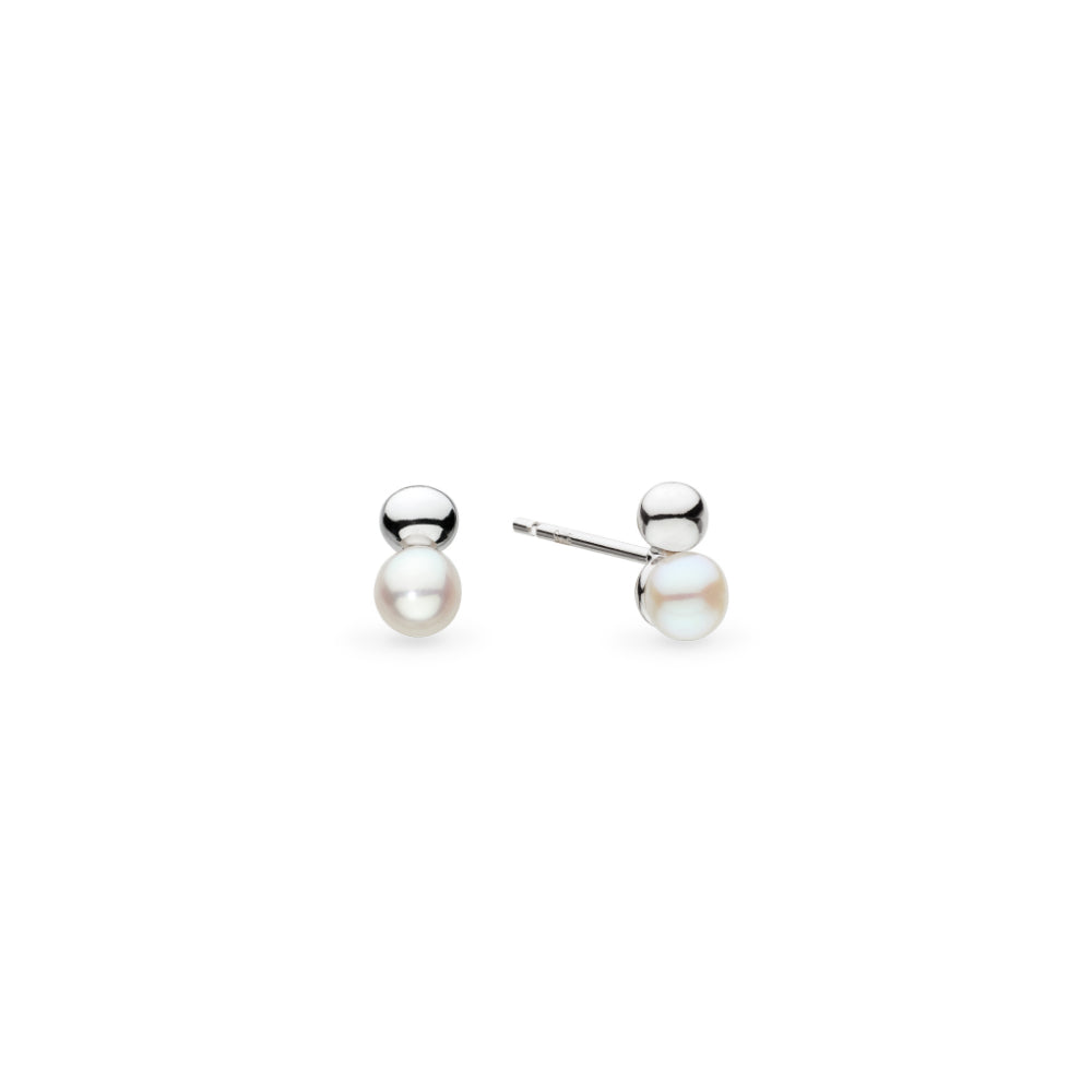 Kit Heath Silver Coast Tumble Pearl FP RP Stud Earrings image